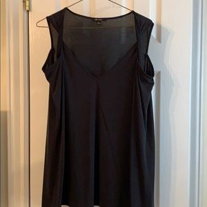 Ella Moss long sleeve cold shoulder top
